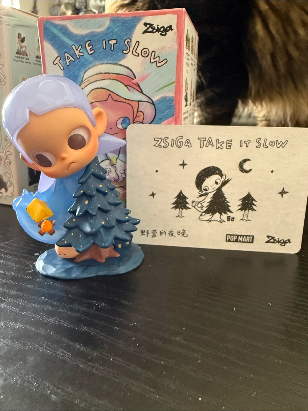Zsiga 'Take It Slow' Blue Tree Figurine Collectible